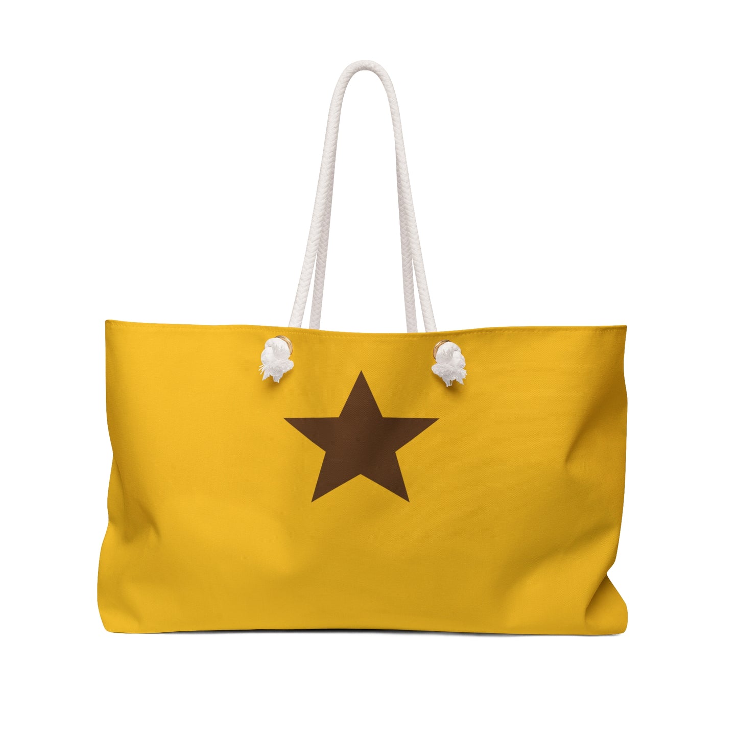 Yellow Star Weekender Bag — Large Star Tote for Beach & Weekend Getaways