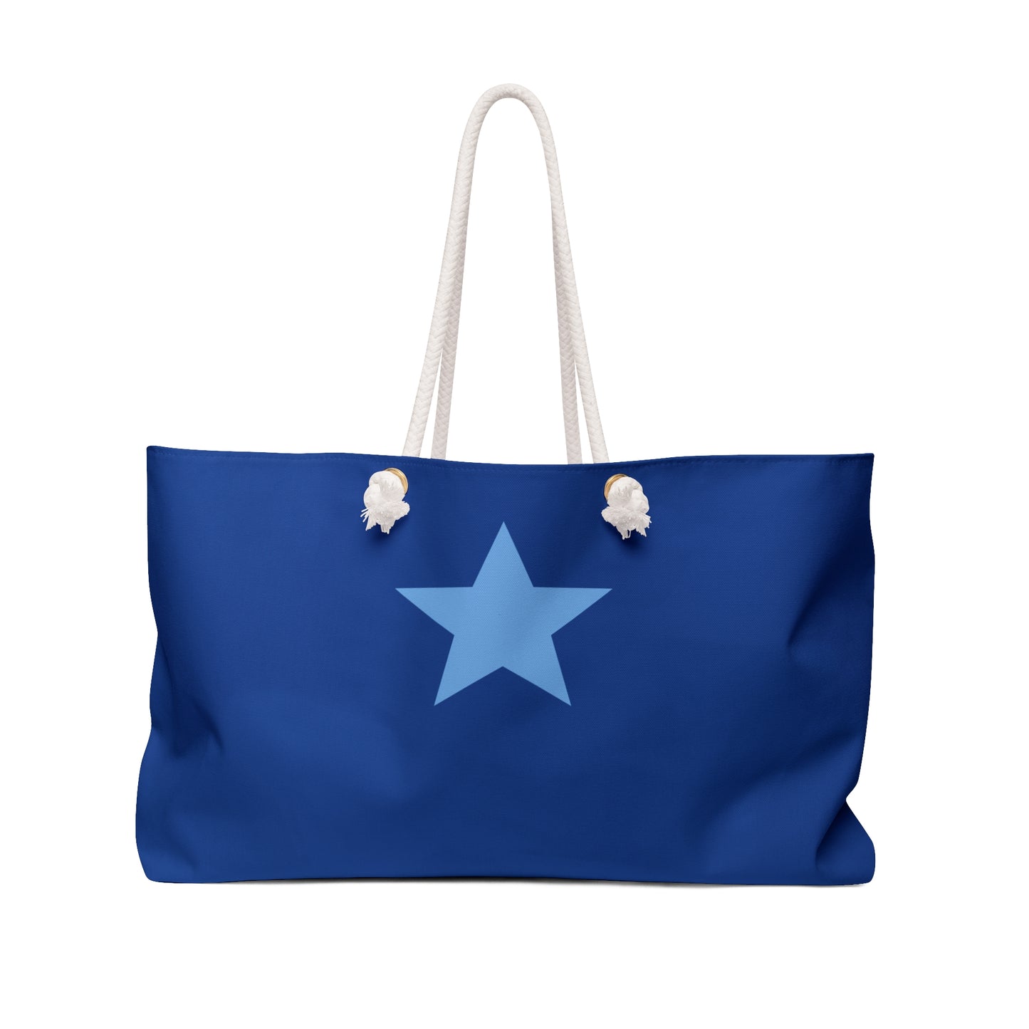 Bolsa de fin de semana Navy Star: bolso de viaje grande azul